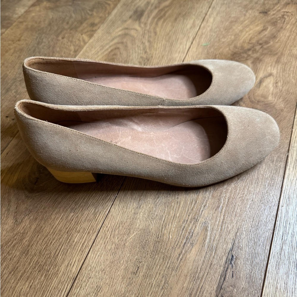 Madewell Tan Suede Heels